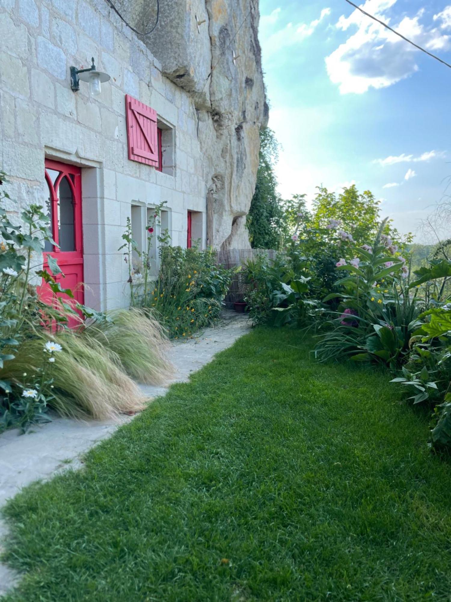 Gite Des Perreyeurs - Maison Troglodyte Avec Vue Sur Loire Montsoreau Εξωτερικό φωτογραφία