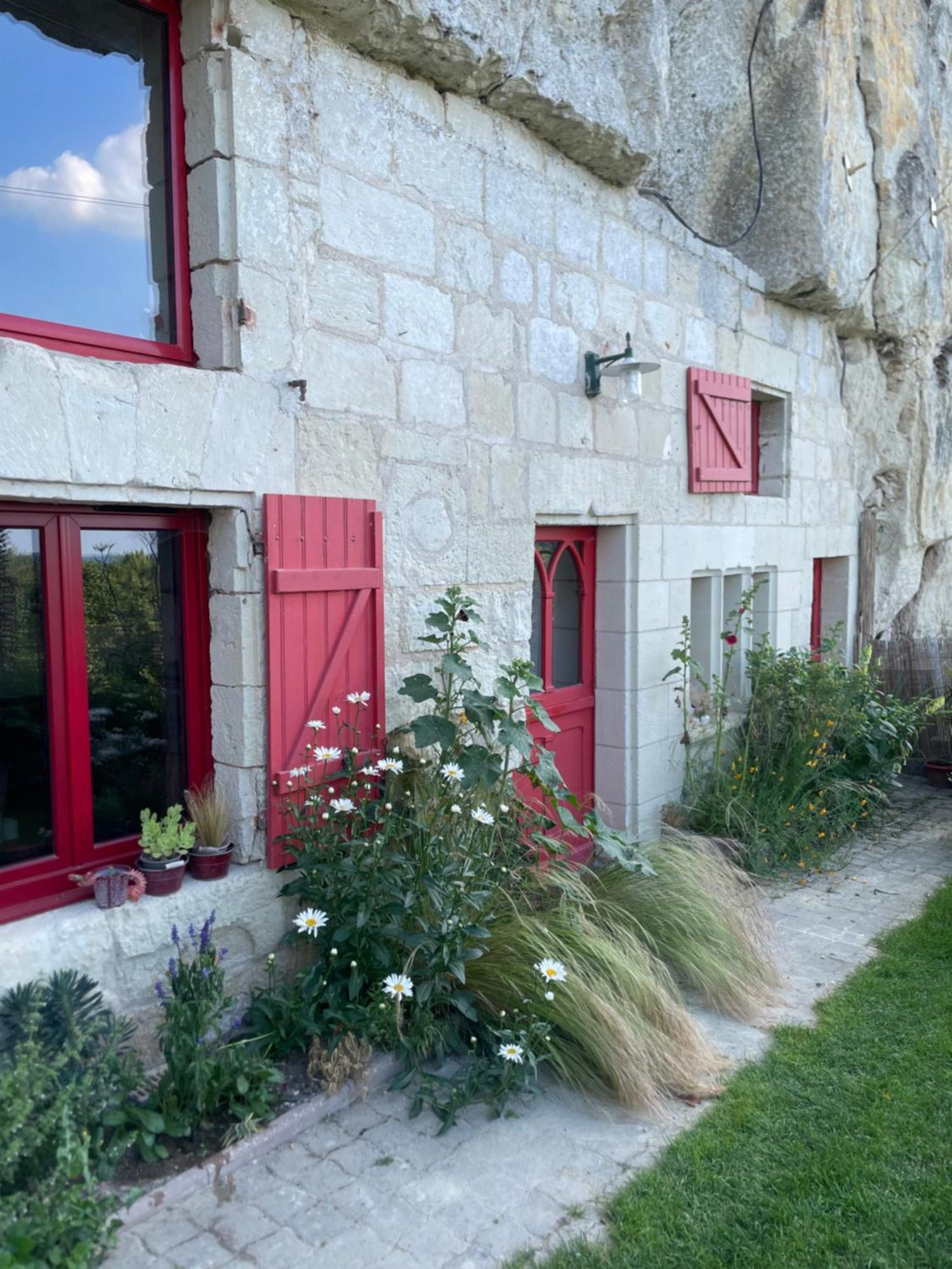 Gite Des Perreyeurs - Maison Troglodyte Avec Vue Sur Loire Montsoreau Εξωτερικό φωτογραφία